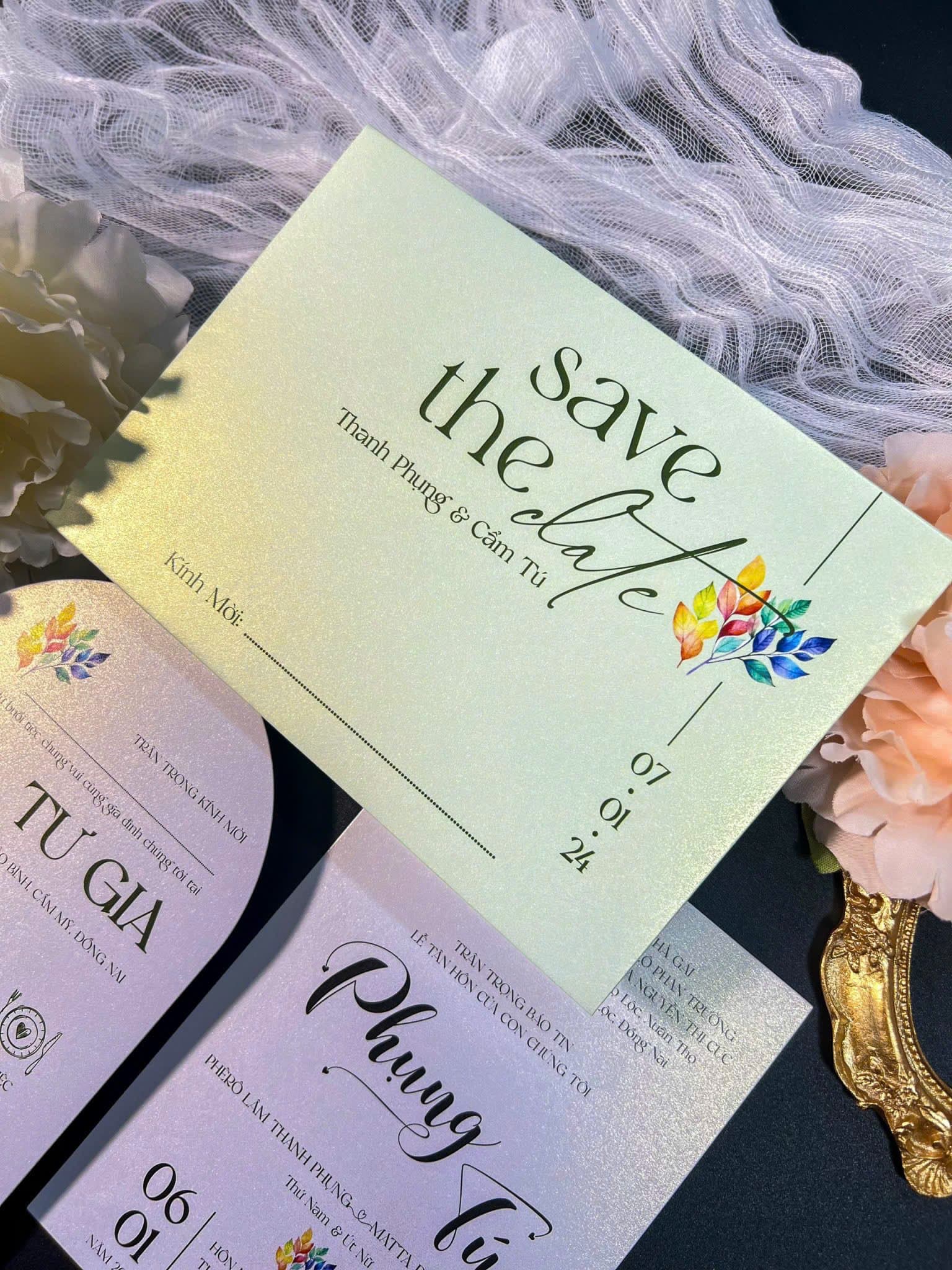 Thiệp cưới cách điệu save the date - ảnh 2