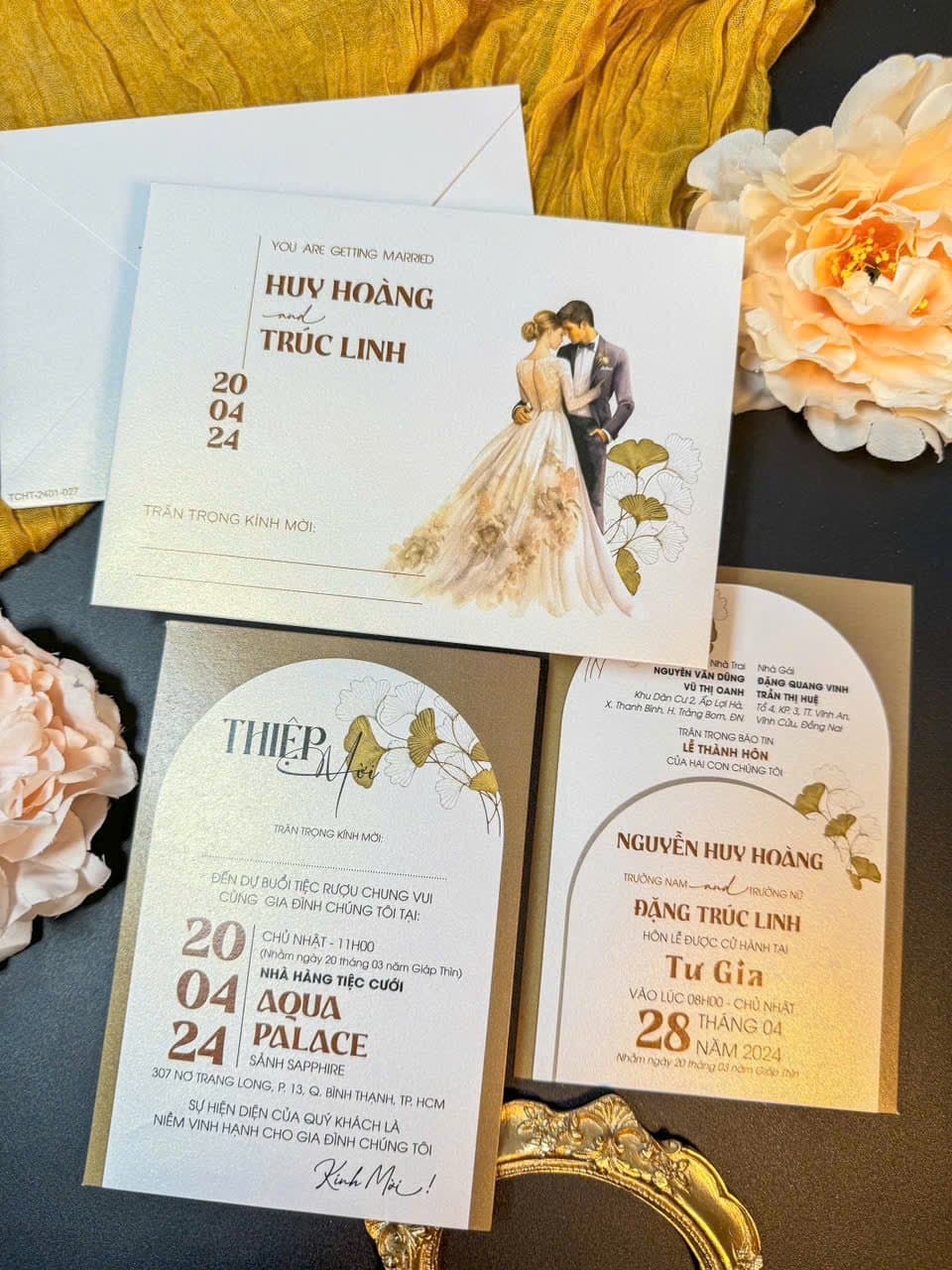 Thiệp dâu rể chibi 4