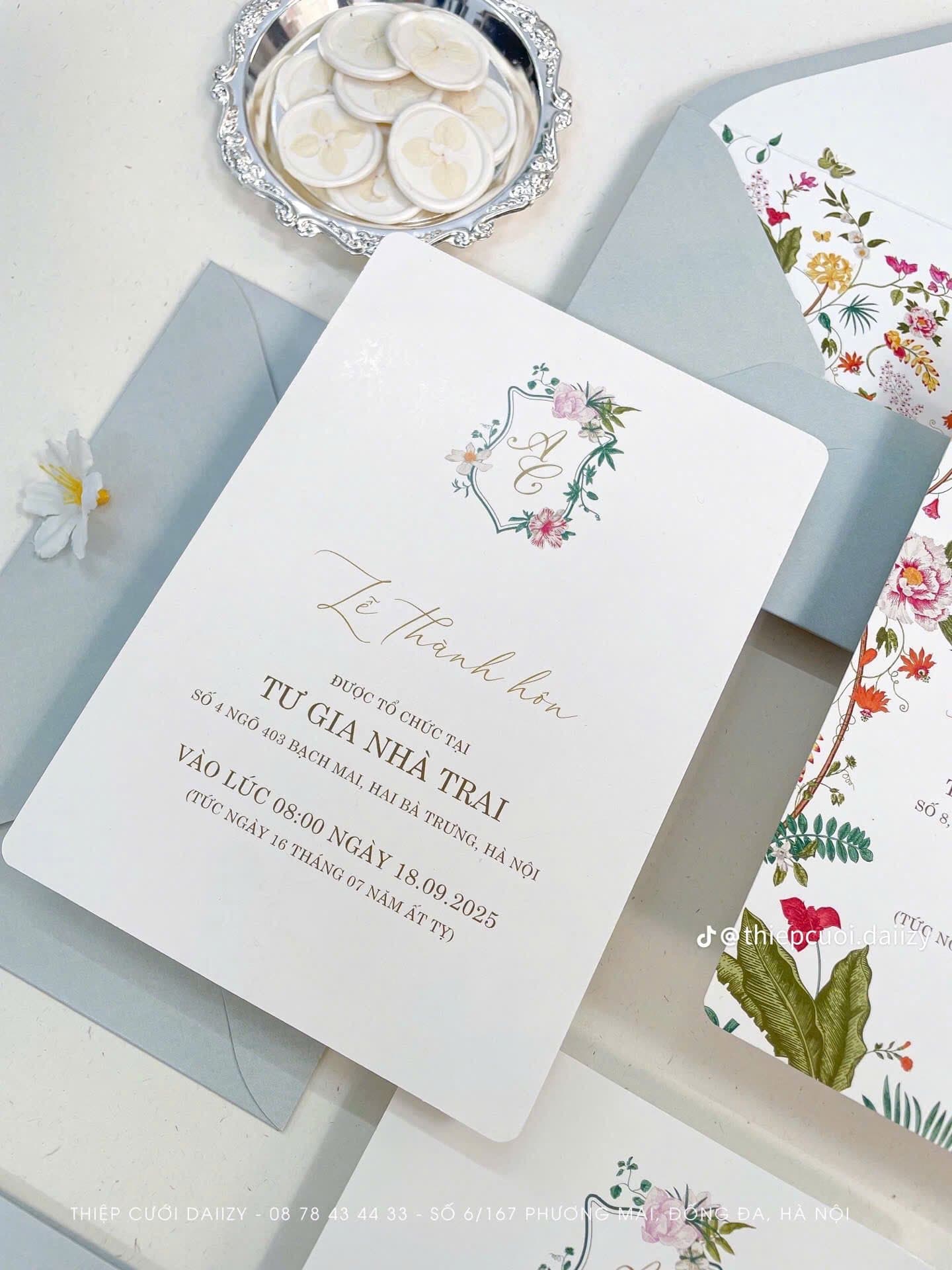 Thiệp Cưới Luxury Floral - ảnh 5