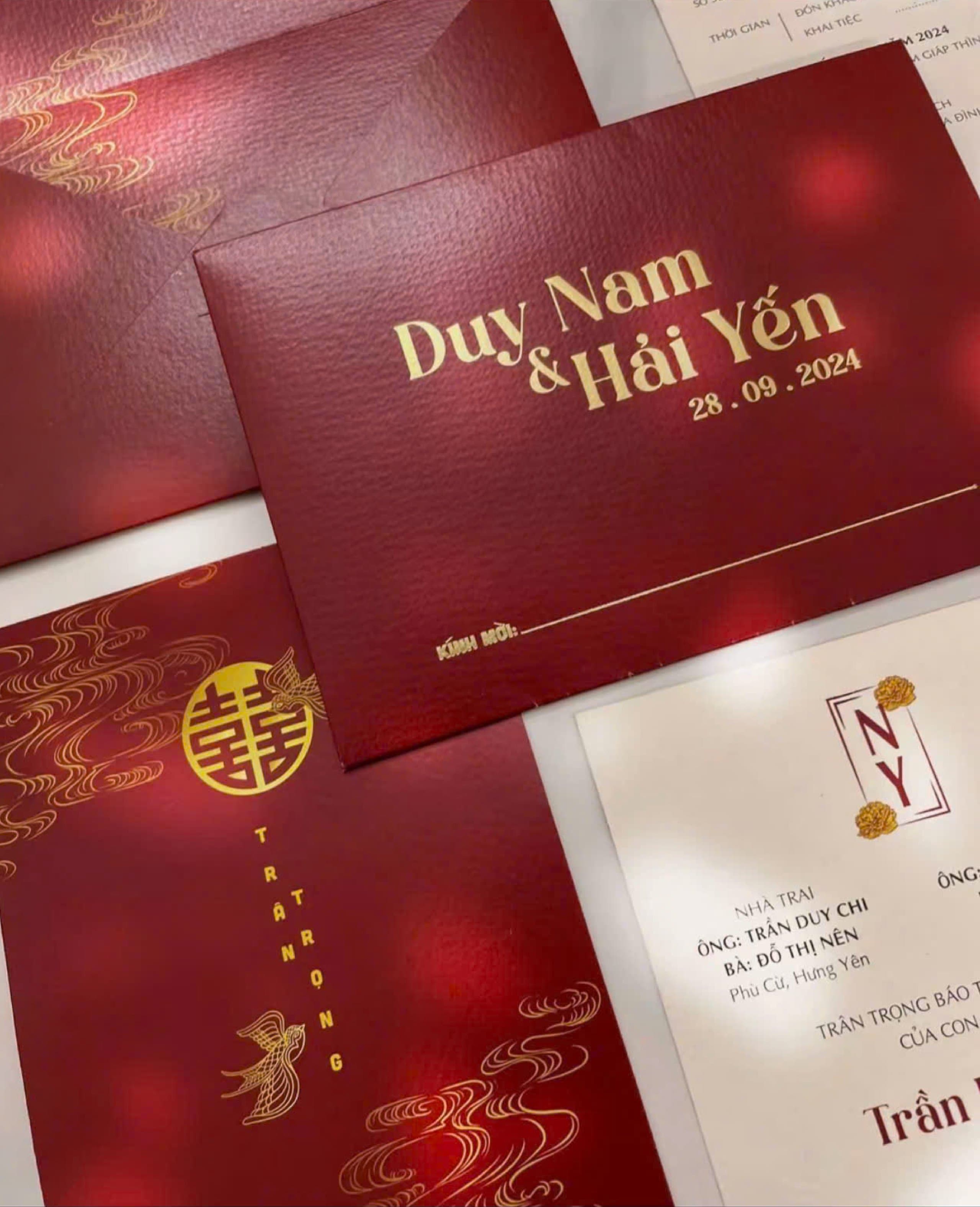Thiệp cưới đỏ truyền thống - ảnh 2