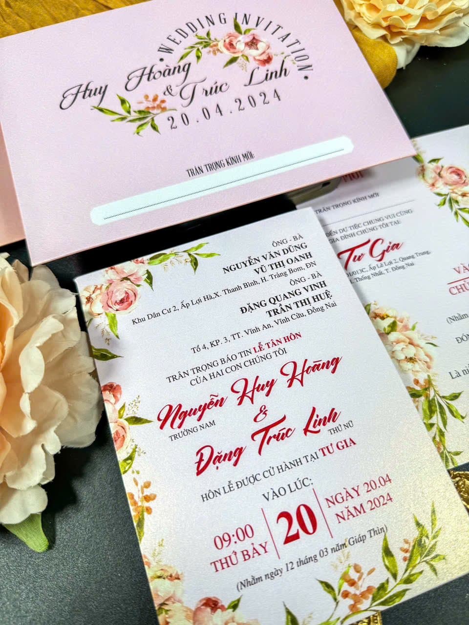 Thiệp hồng cách điệu hoa 2 - ảnh 2