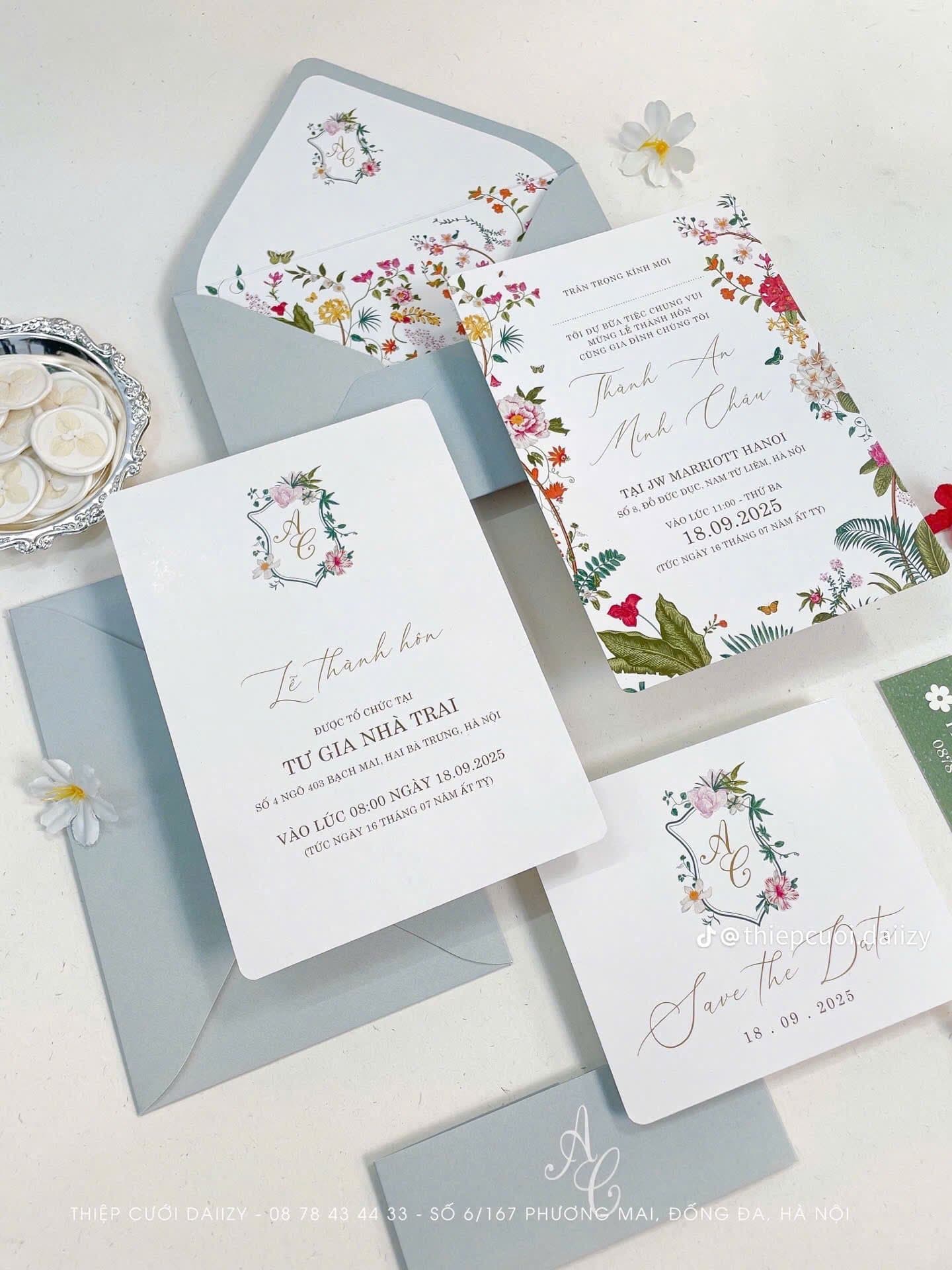 Thiệp Cưới Luxury Floral - ảnh 2
