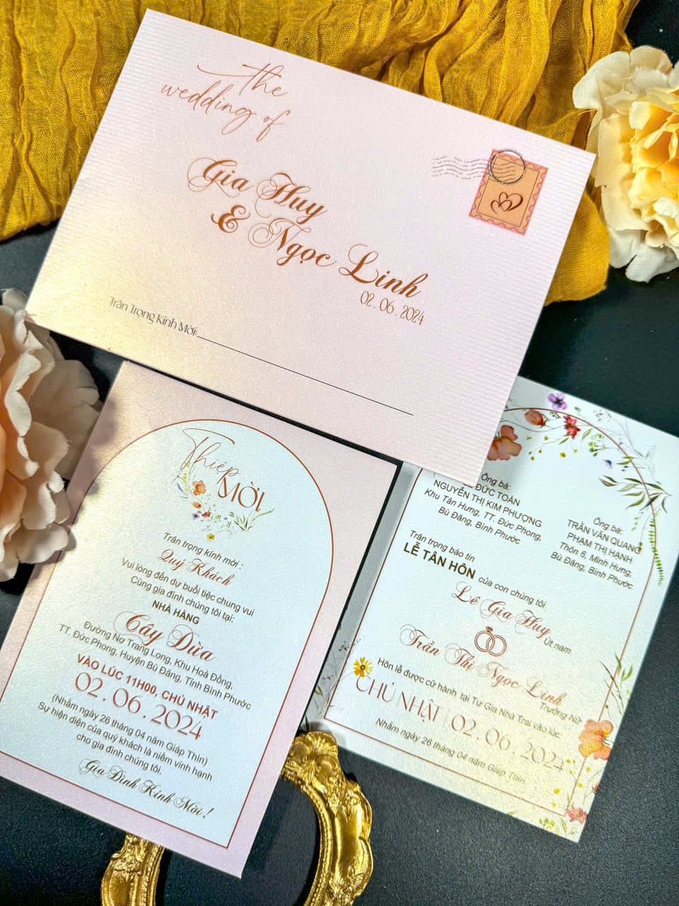 Thiệp hồng cách điệu hoa - ảnh 4