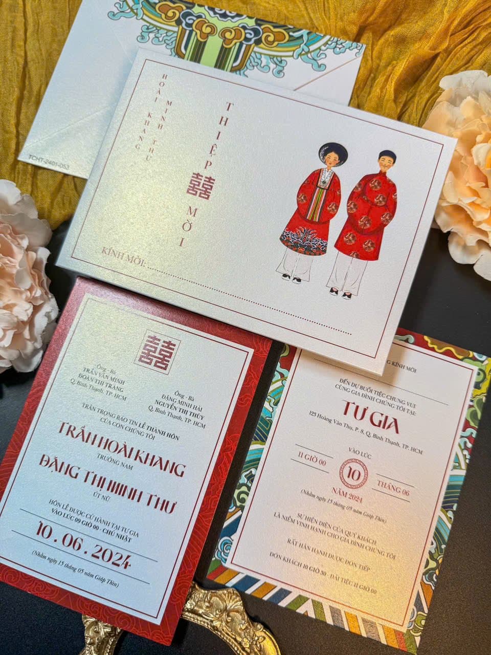 Thiệp chibi truyền thống